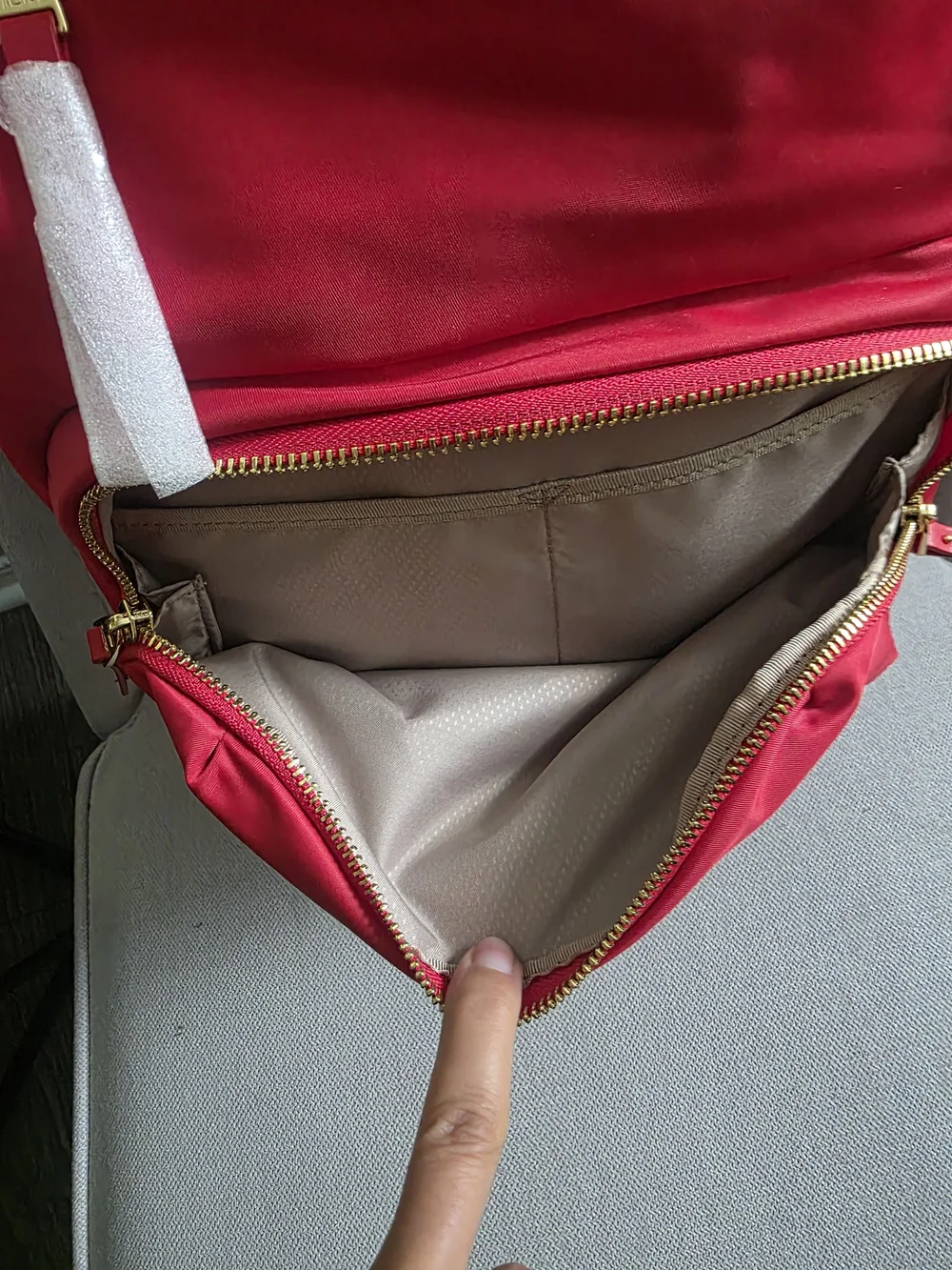 TUMI Women's Red Backpack - Stylish Everyday Carry NWT.